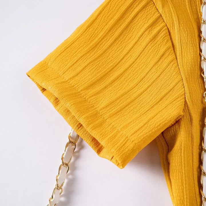 Textured Viscose 2-Piece Unisex Set