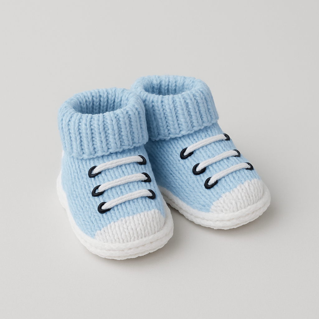 Newborns’ Bow Tie & Crochet Pattern Booties set