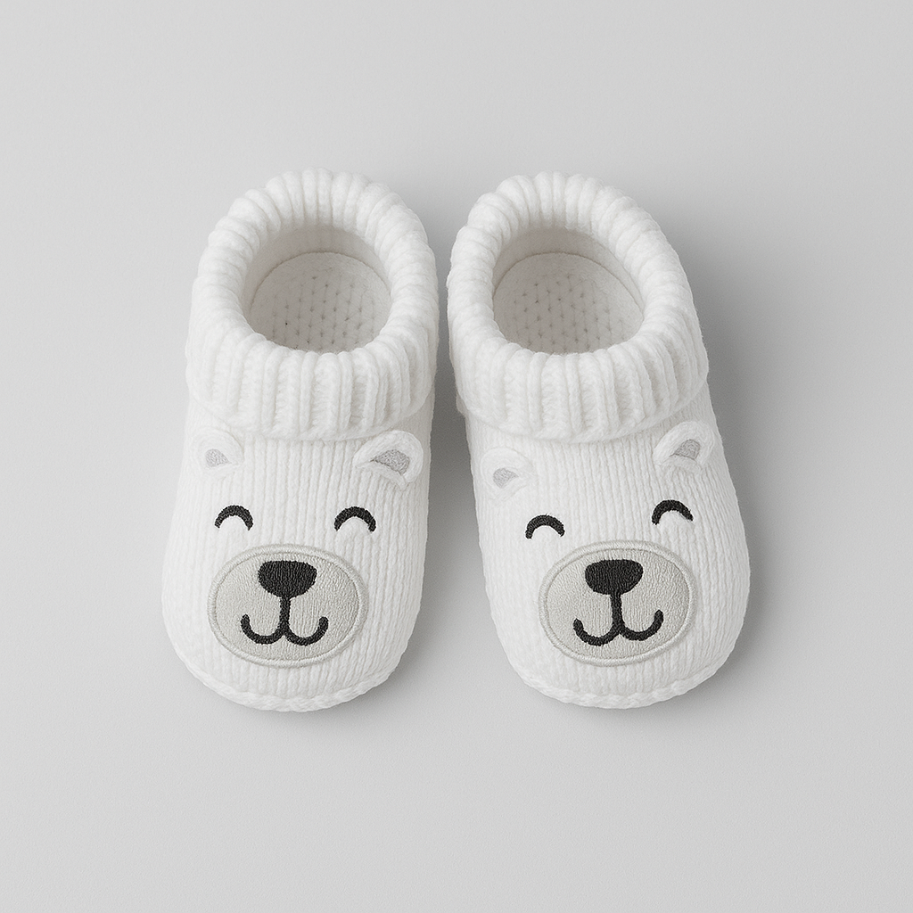 Newborns’ Bow Tie & Crochet Pattern Booties set