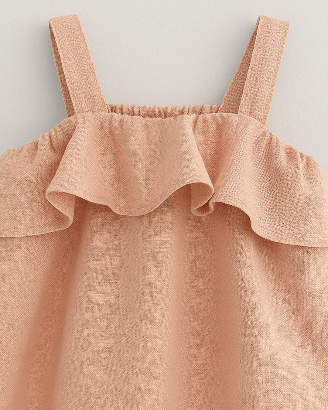 Tie-Shoulder Poppy Linen Dress