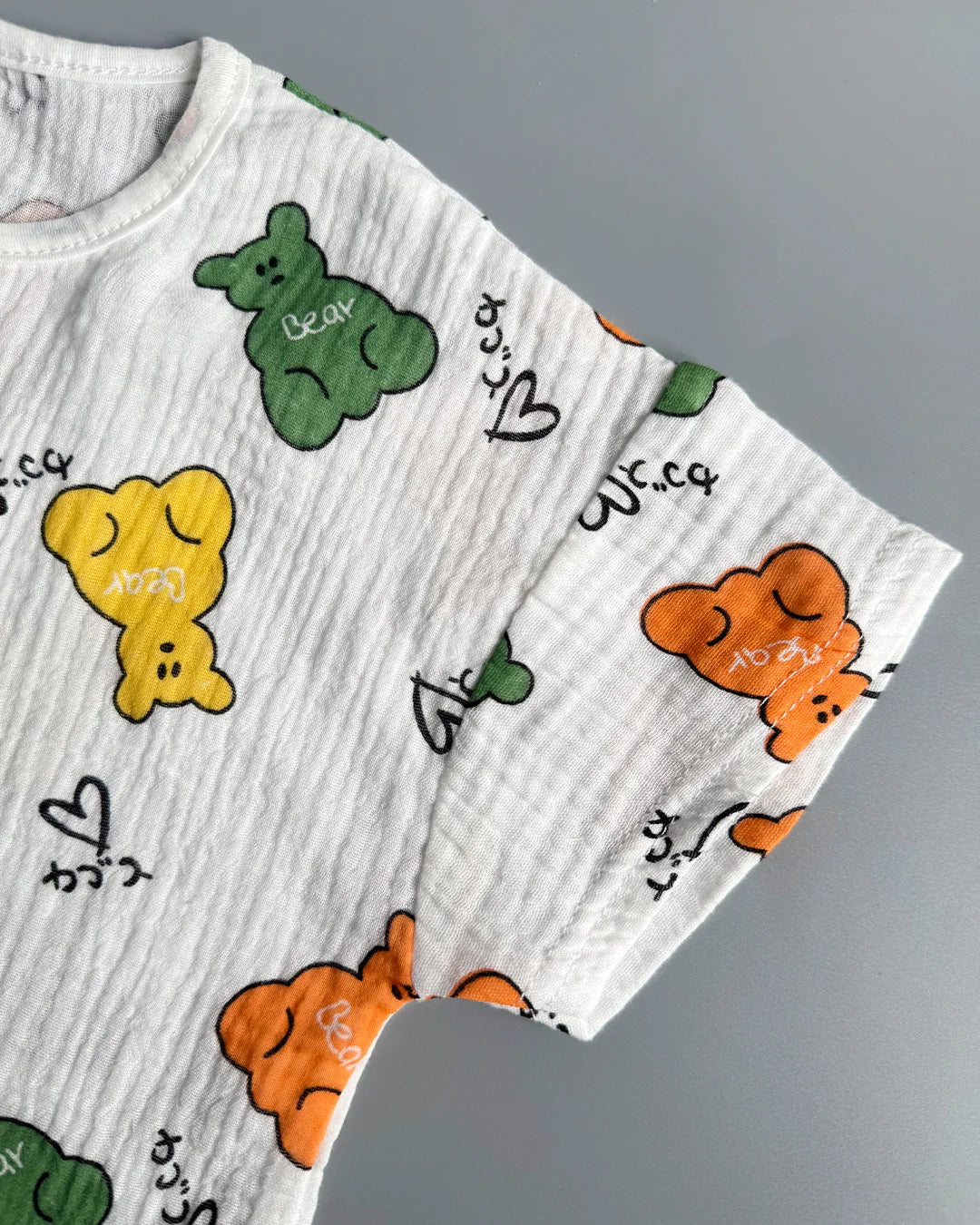 Gummy Bear Print Muslin Co-ord Set