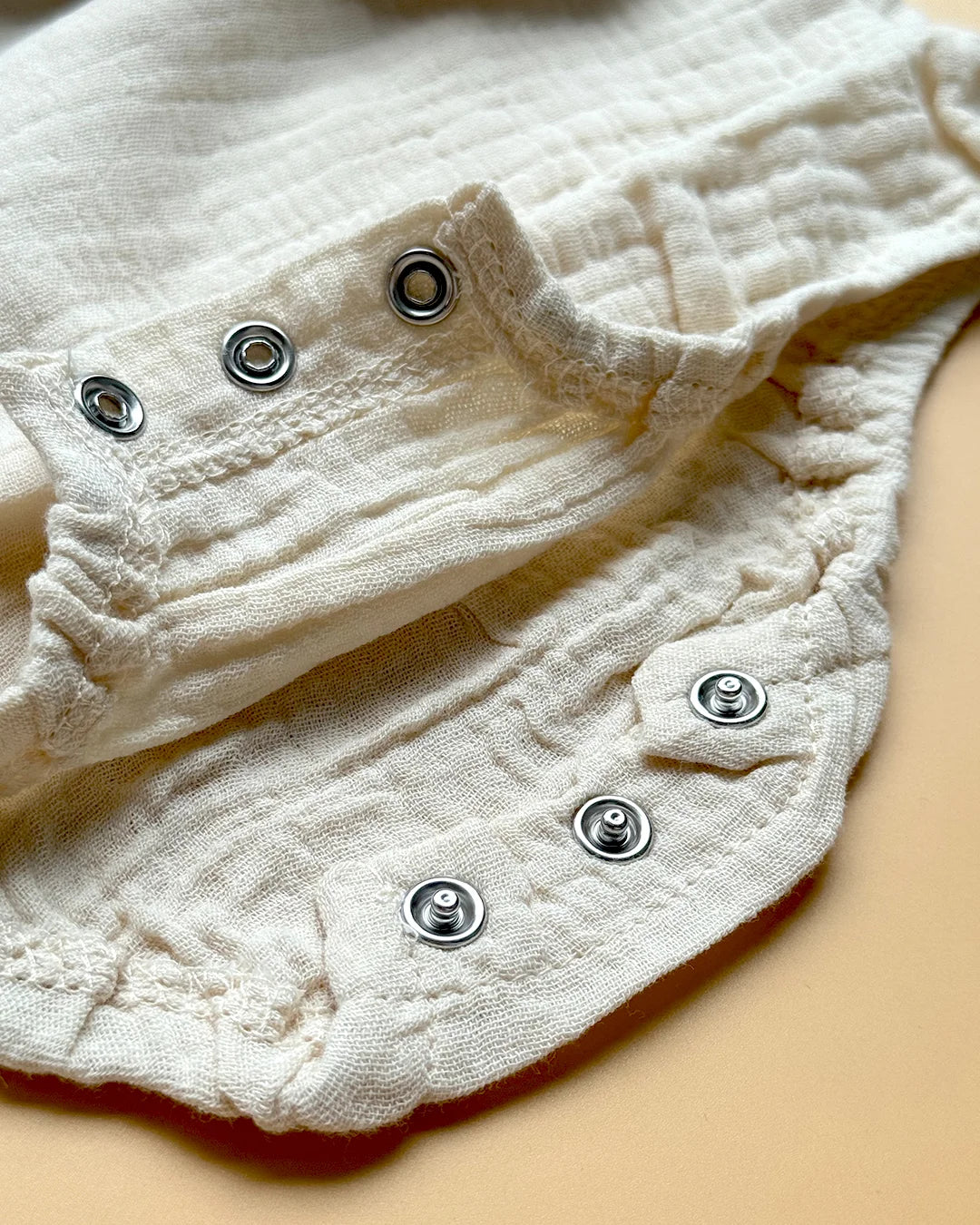 Sleeveless Cotton Linen Baby Romper