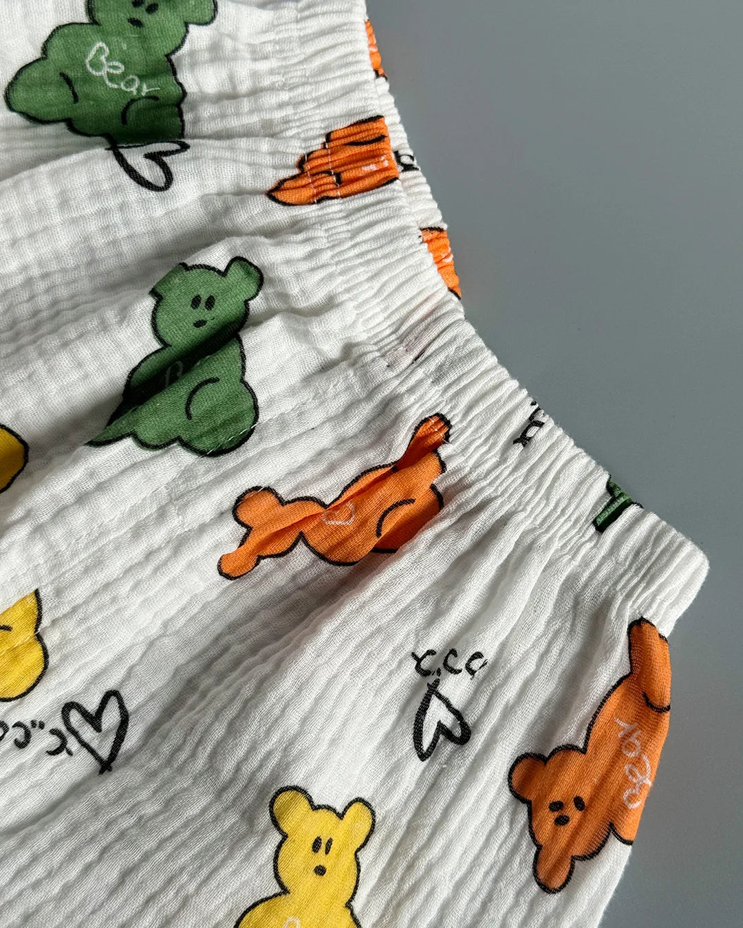 Gummy Bear Print Muslin Co-ord Set