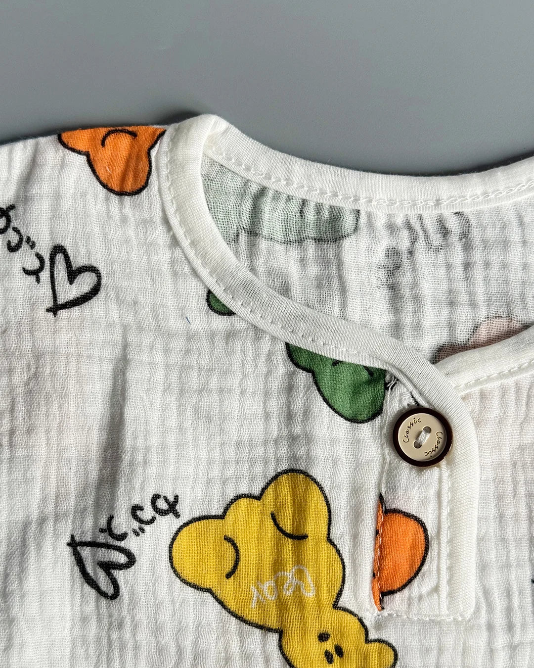Gummy Bear Print Muslin Co-ord Set
