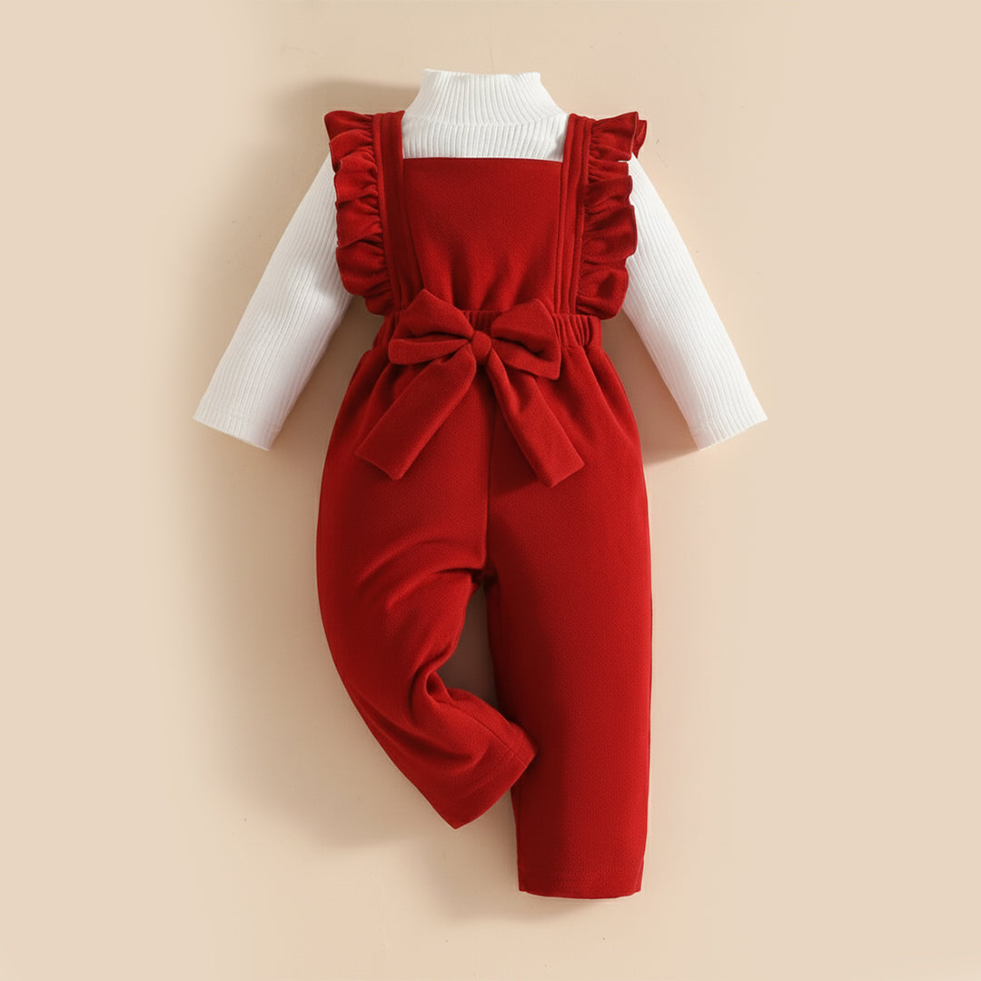 Ruby Ruffle Bow Jumpsuit