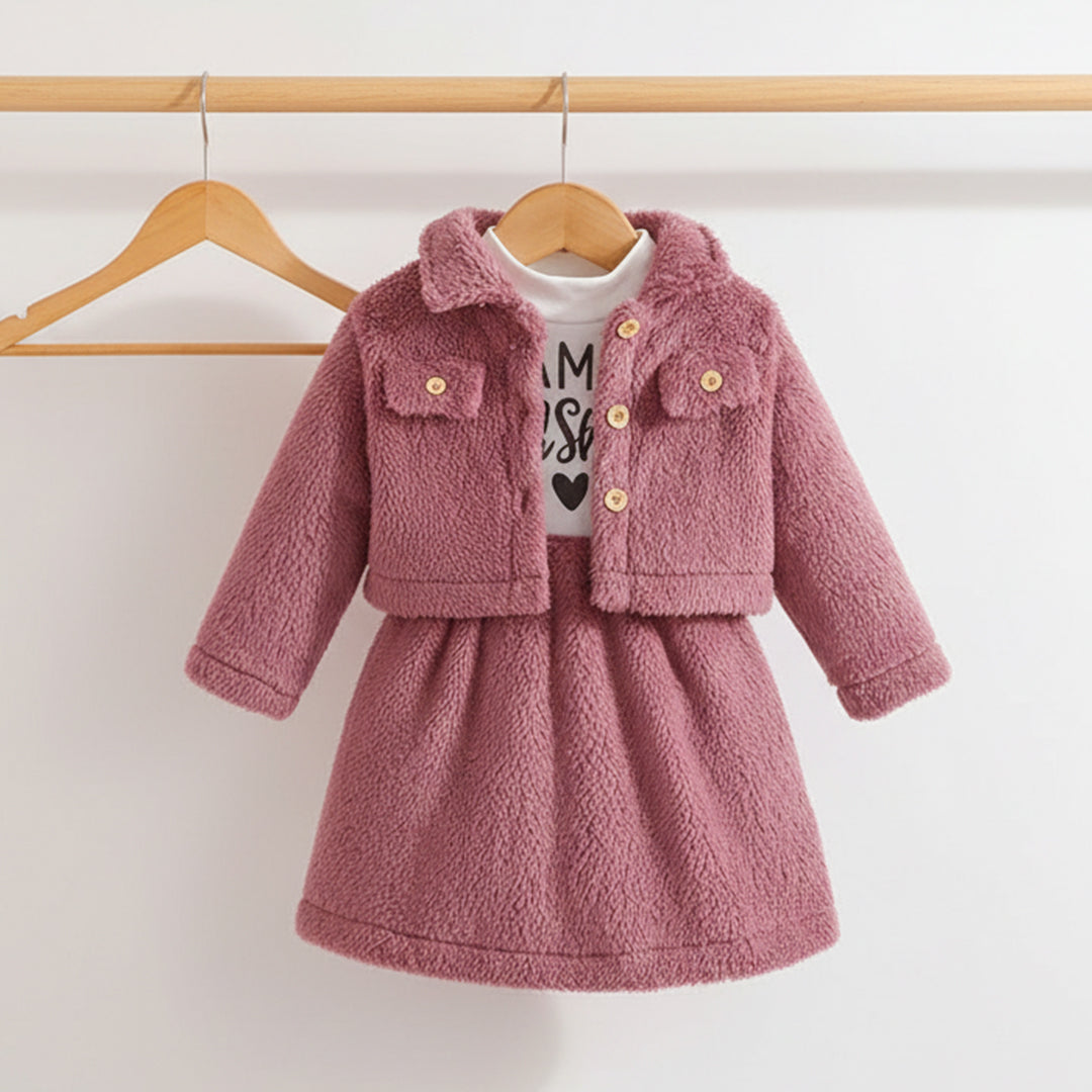 Dusty Rose Plush Set