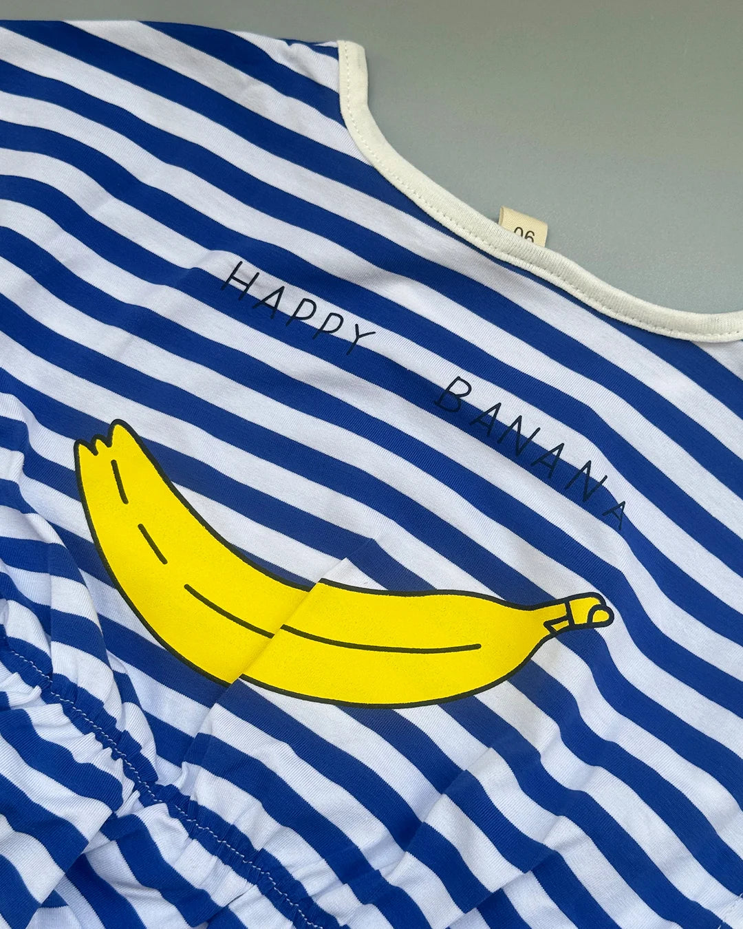 Happy Stripes Smiley Cotton Romper