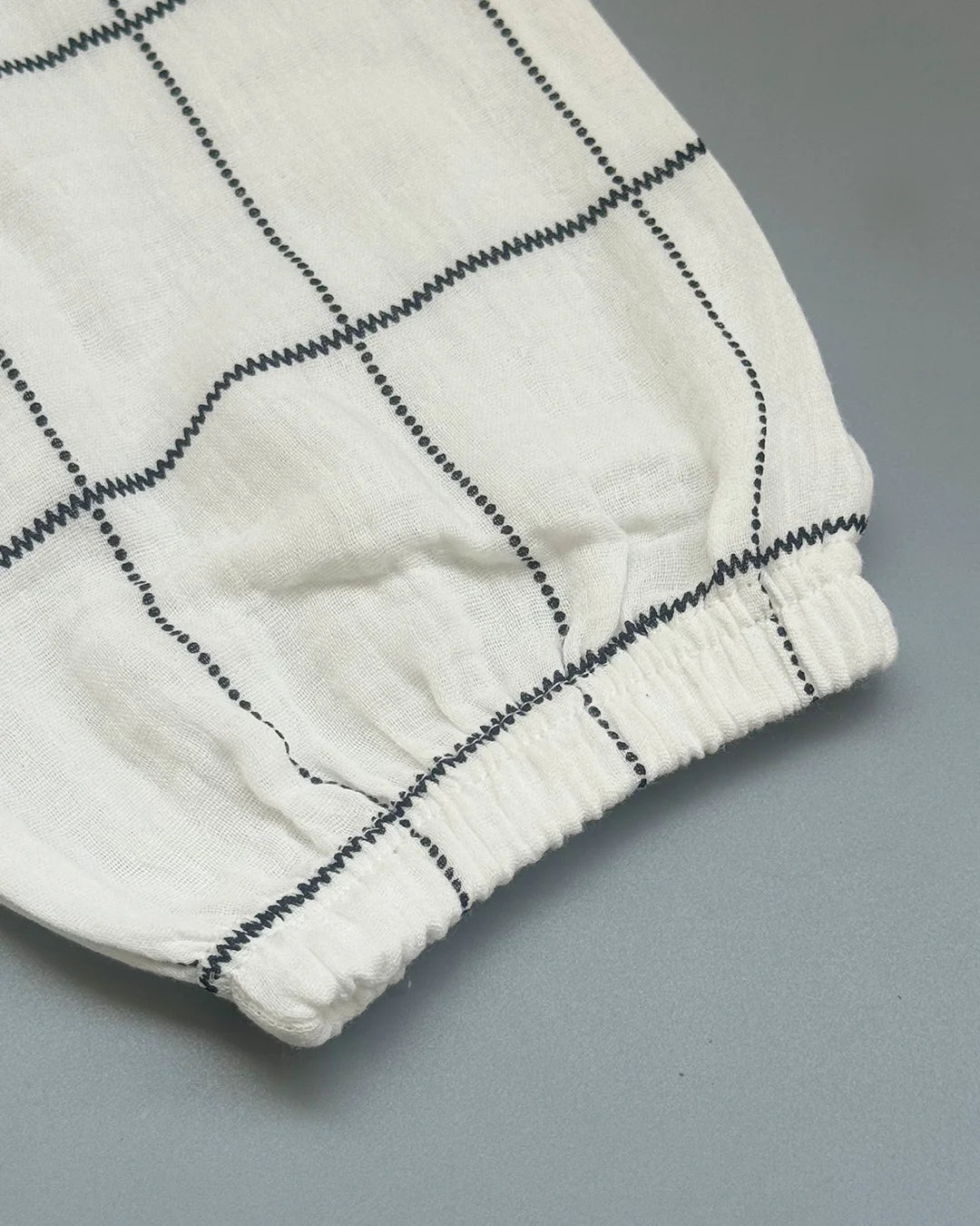 Monochrome Grid Cotton Muslin Co-ord Set