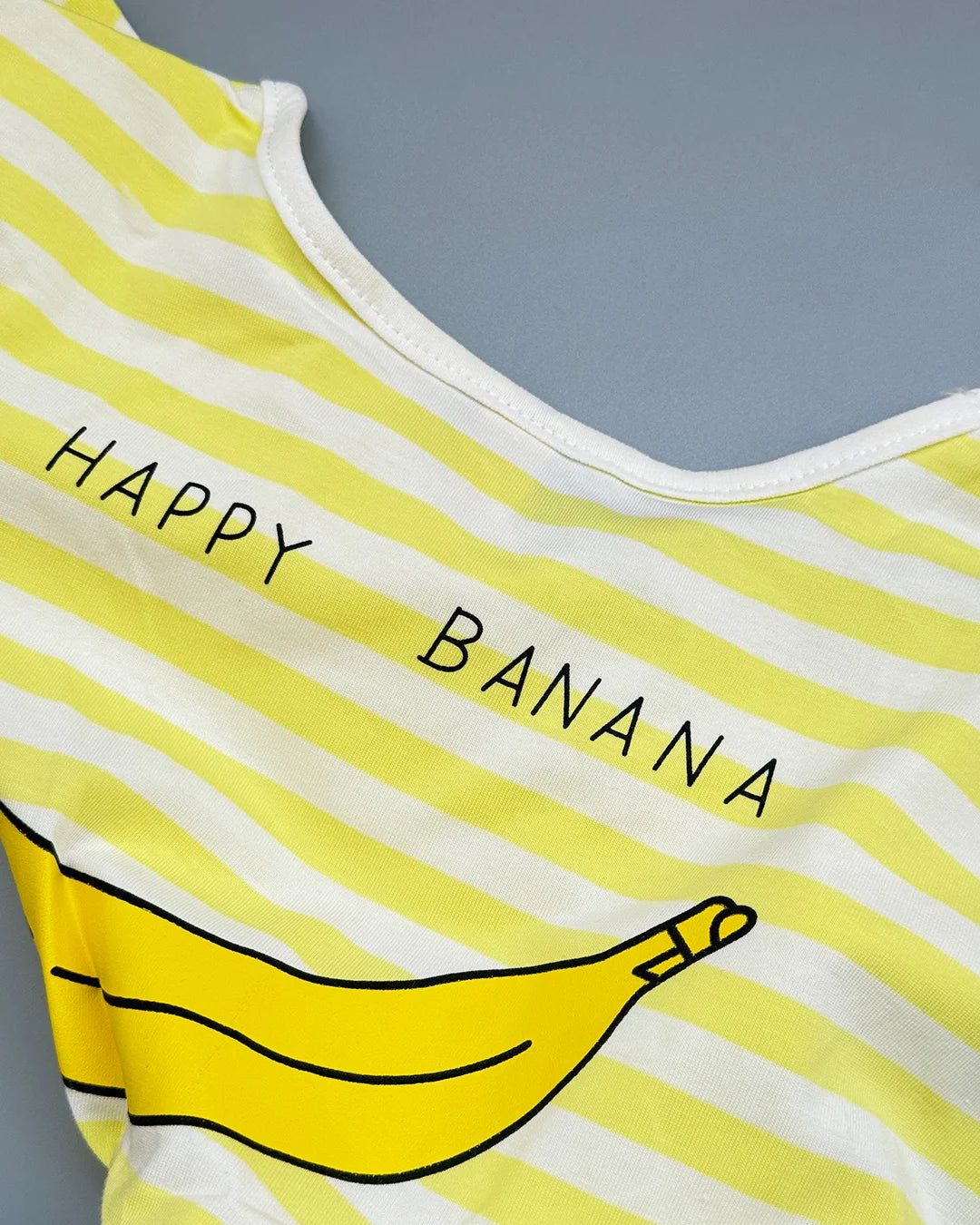 Happy Stripes Smiley Cotton Romper
