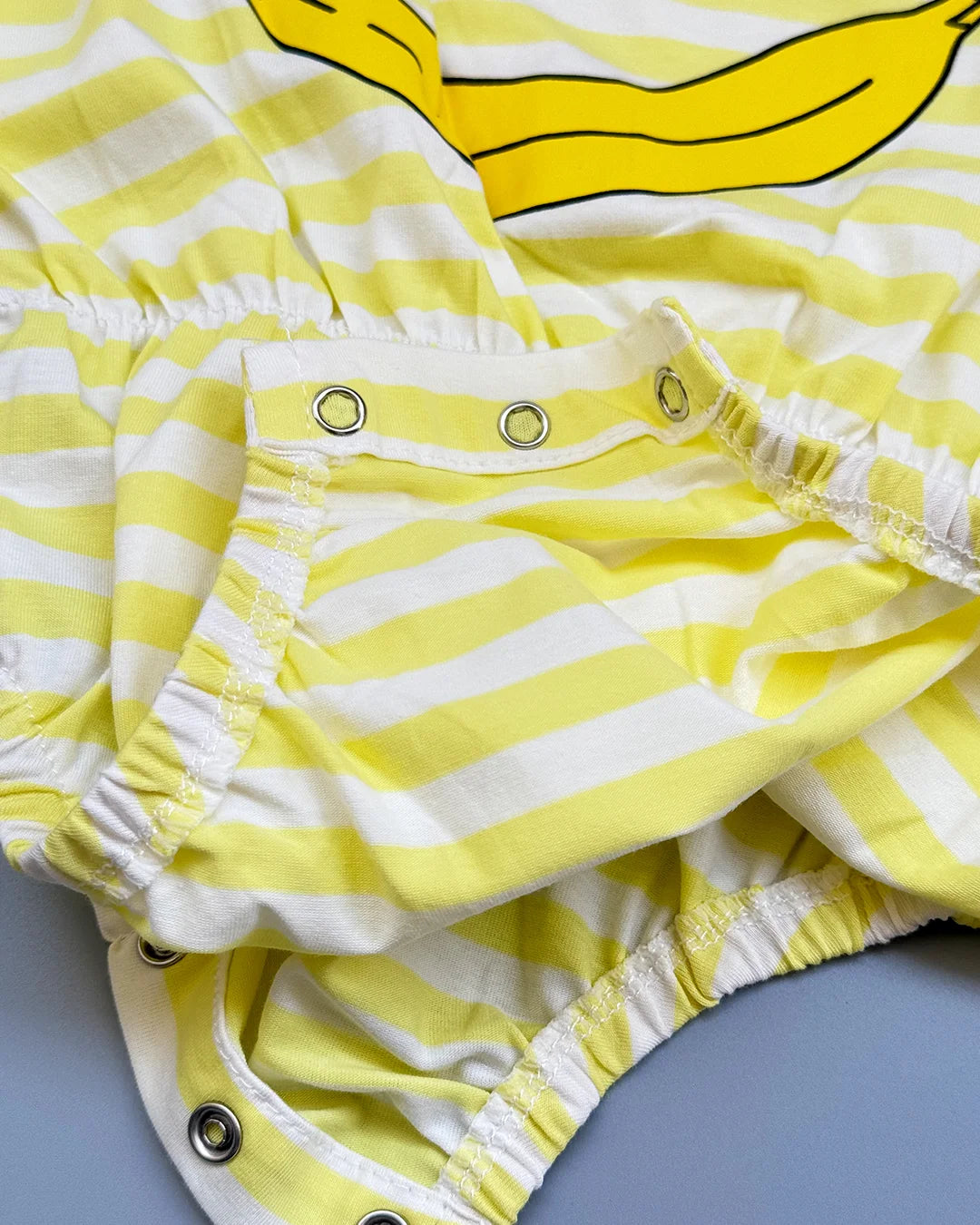 Happy Stripes Smiley Cotton Romper