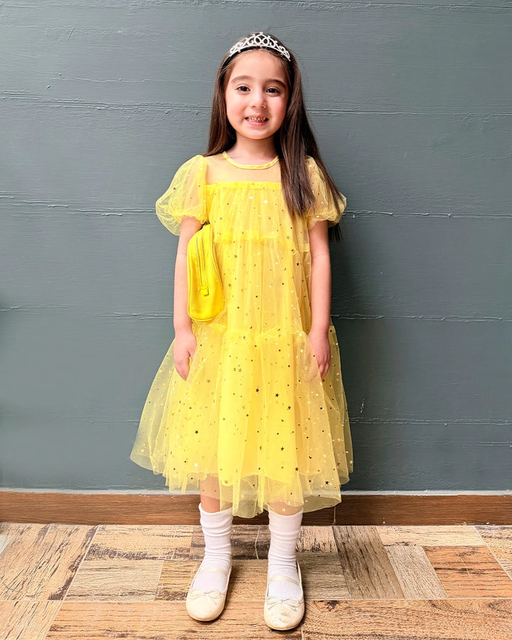 Amaya Sequined Gauze Dress