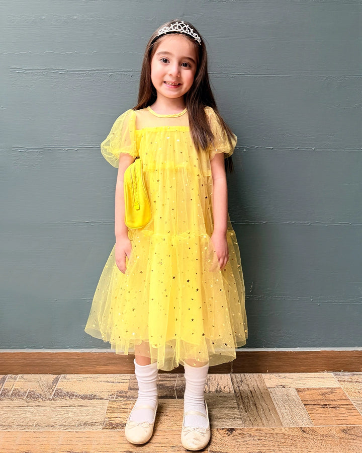 Amaya Sequined Gauze Dress