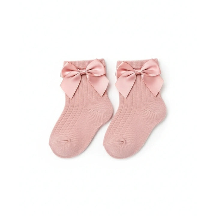 Katie Bow Ribbed Socks