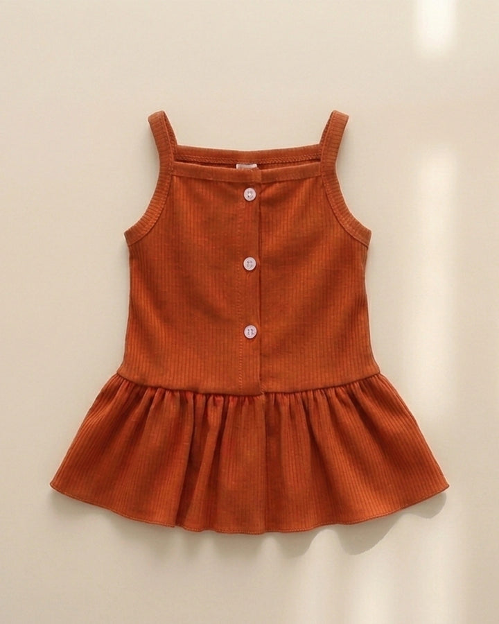 Peplum Button Top & Floral Shorts Set