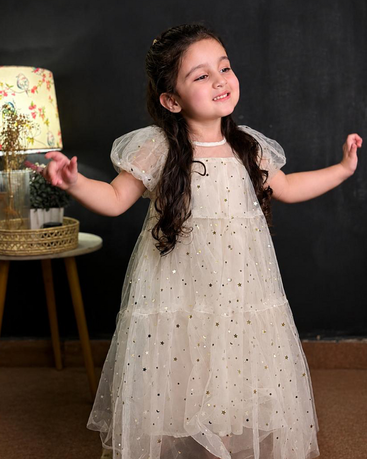 Amaya Sequined Gauze Dress