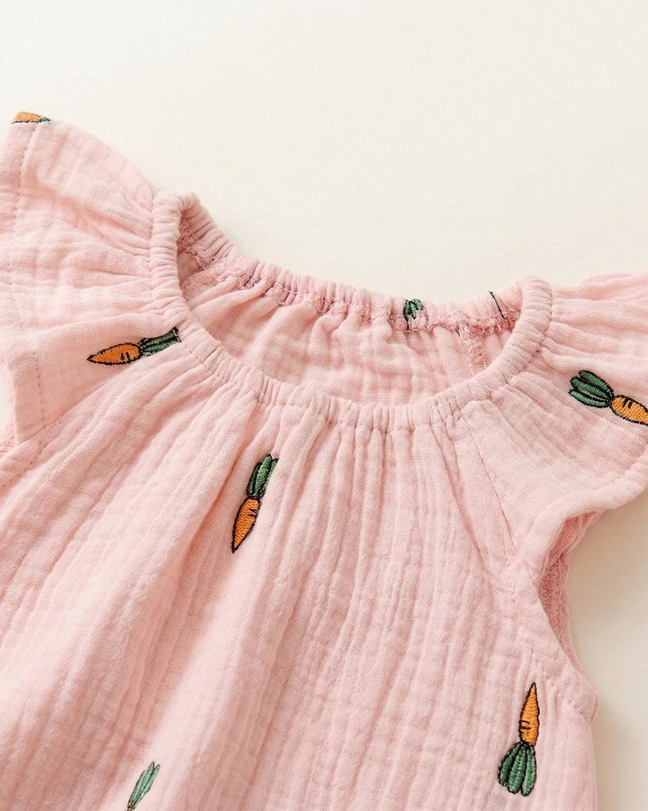 Baby Carrot Cotton Romper