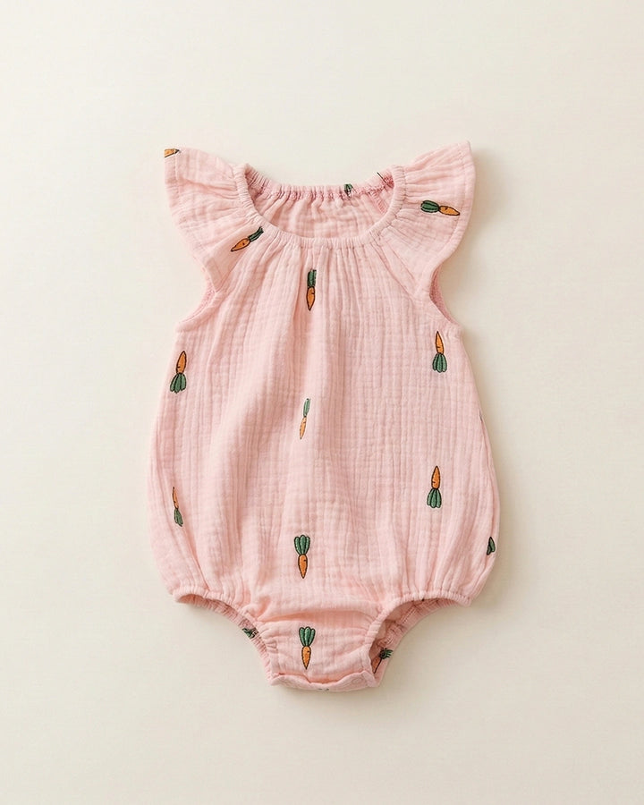 Baby Carrot Cotton Romper