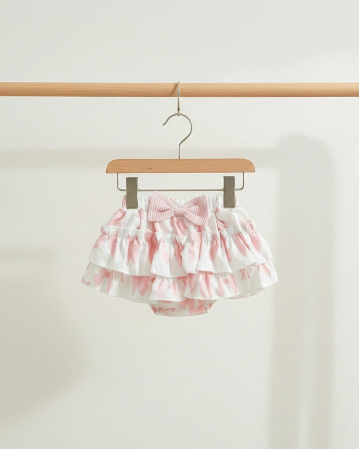 Ruffle Romper and Bow Skirt