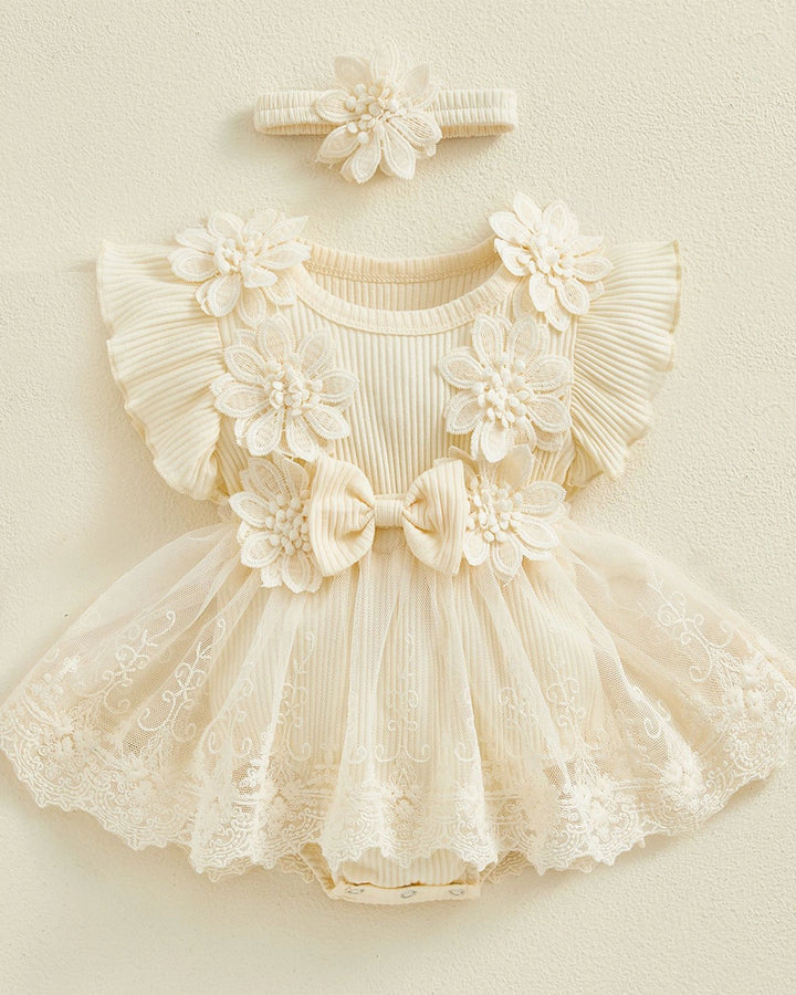 Elara Petal Romper Dress