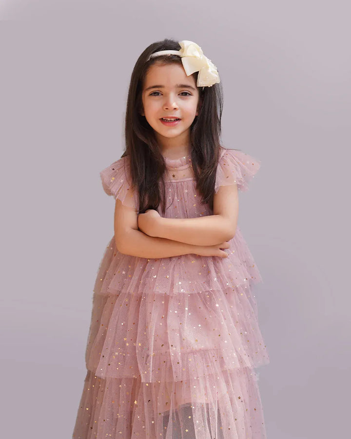 Clara Sequined Gauze Dress