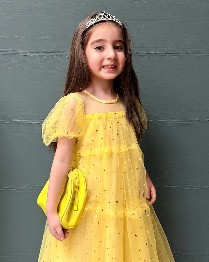 Amaya Sequined Gauze Dress