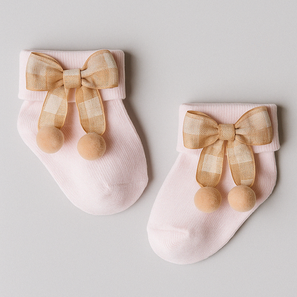 Newborn Cotton Bow Socks