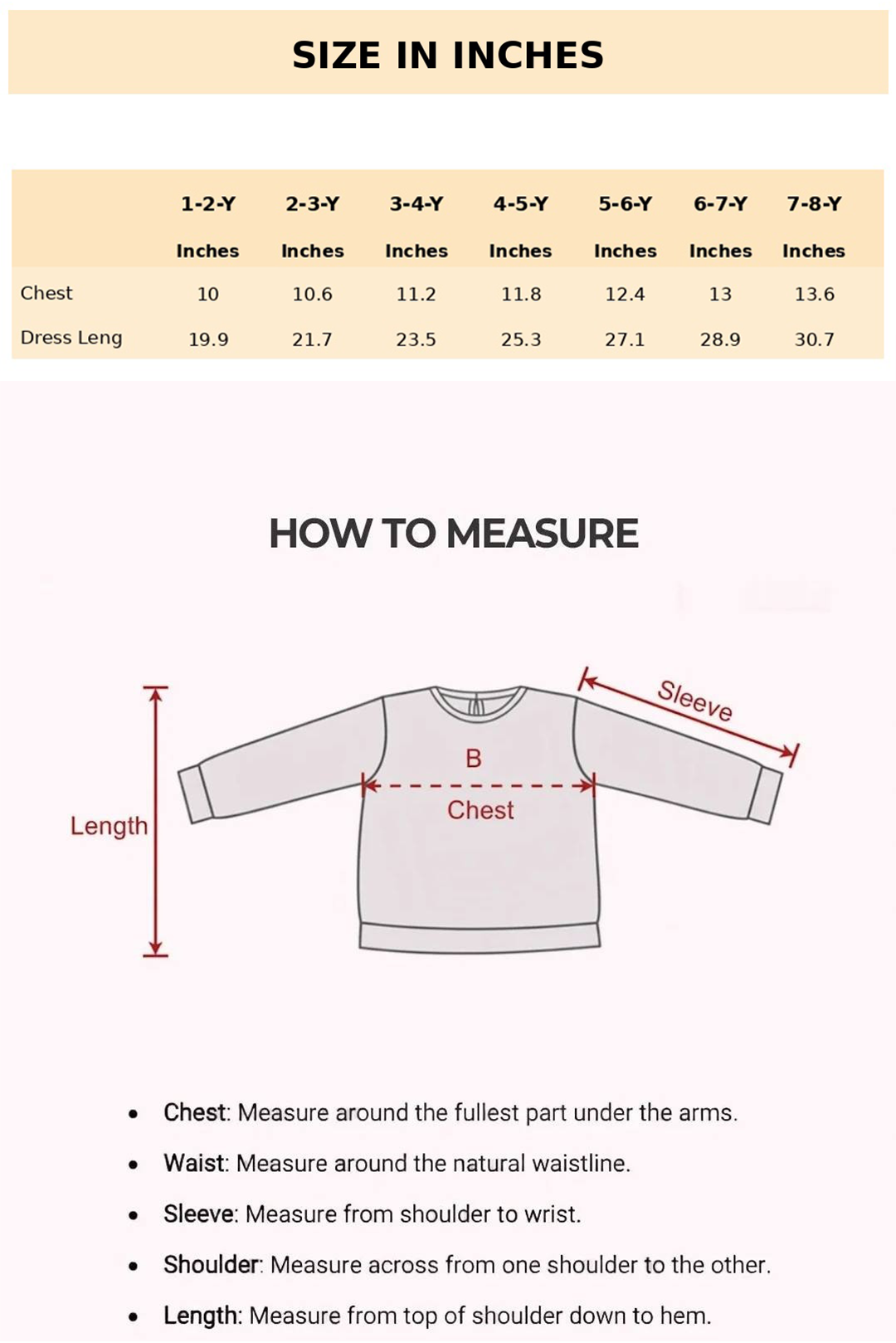 Size Chart for Kyra Star Tulle Party Dress