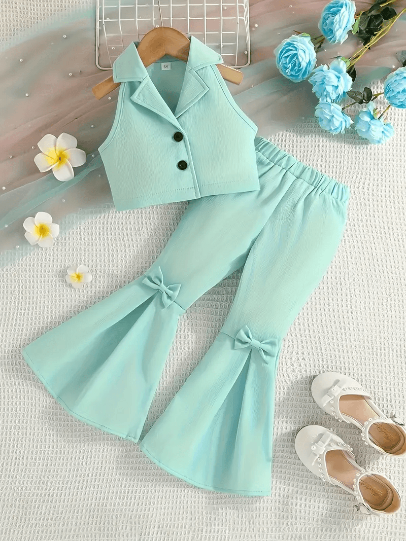 Elegant Halter Top Set for Girls