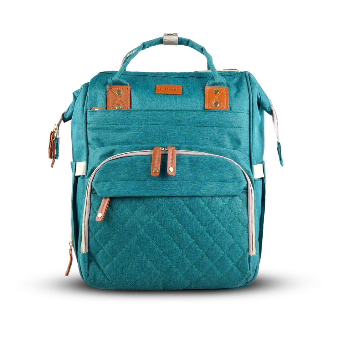 Font look of cyan maternity bag