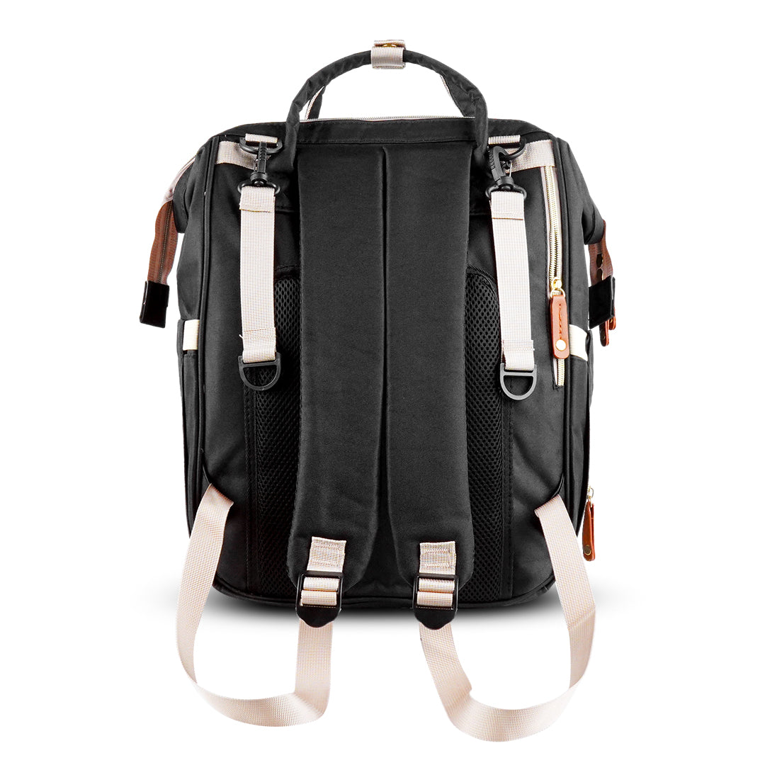 Back look black maternity bag