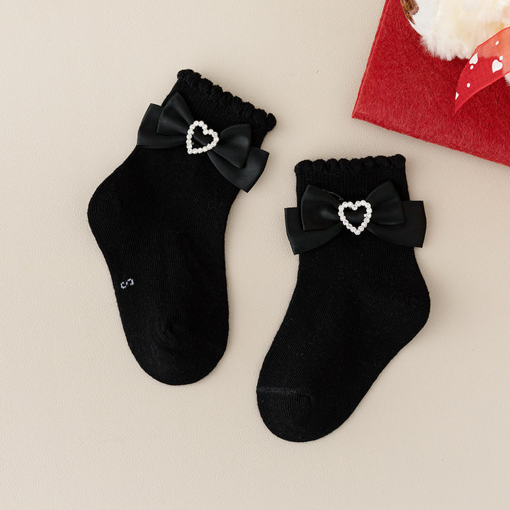 Ainara Heart Bow Socks