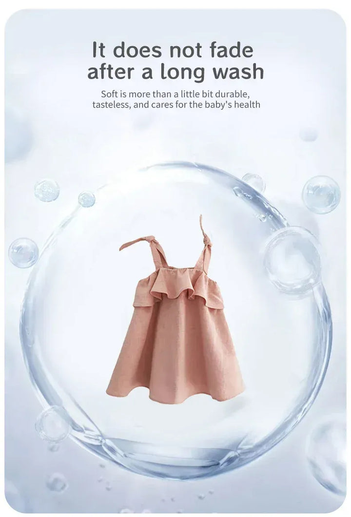 Tie-Shoulder Poppy Linen Dress