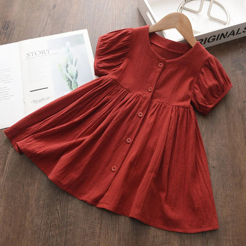 Rustwood Button Dress