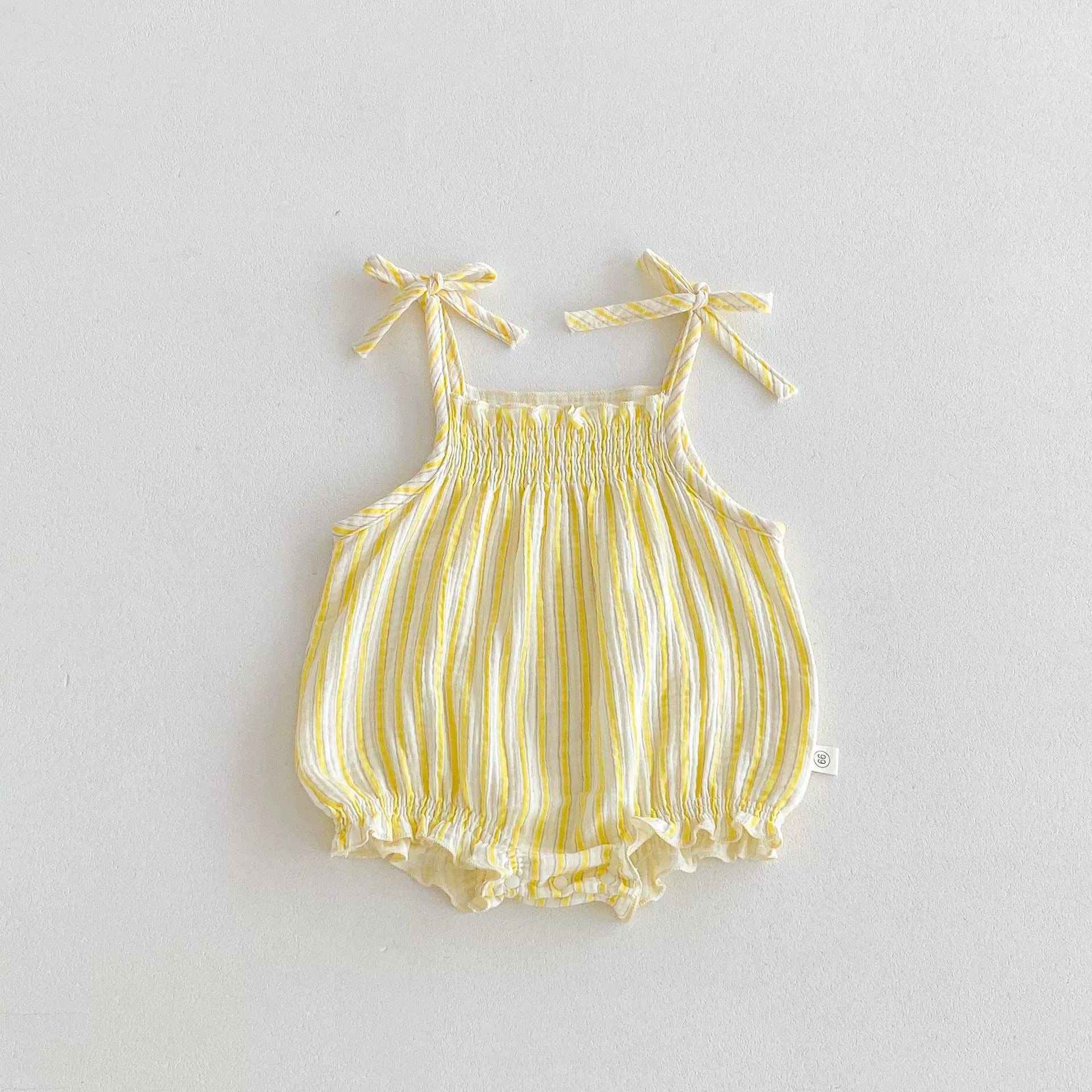 Vintage Stripe Muslin Romper