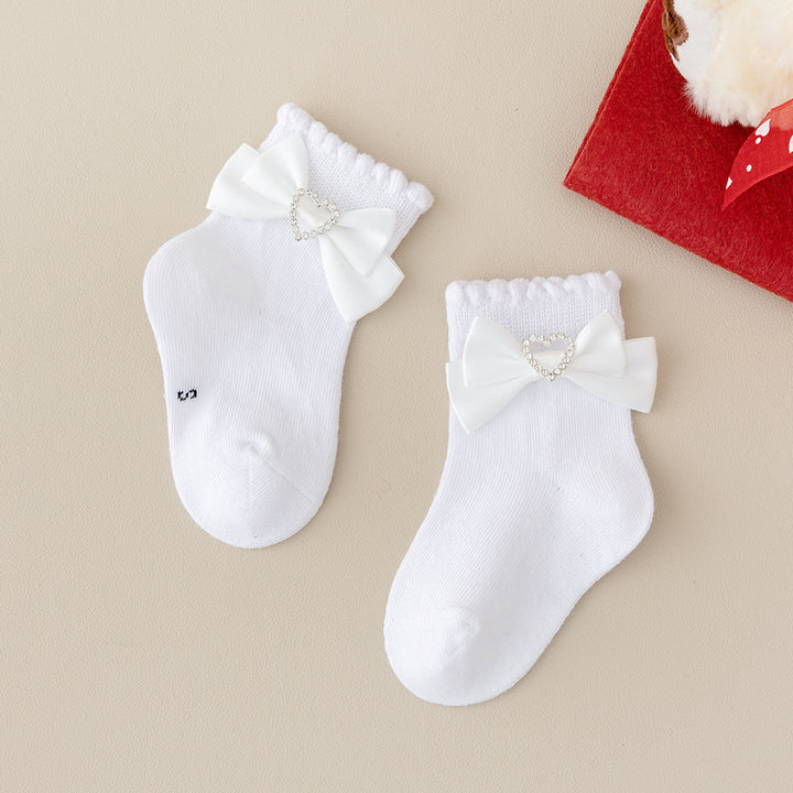 Ainara Heart Bow Socks