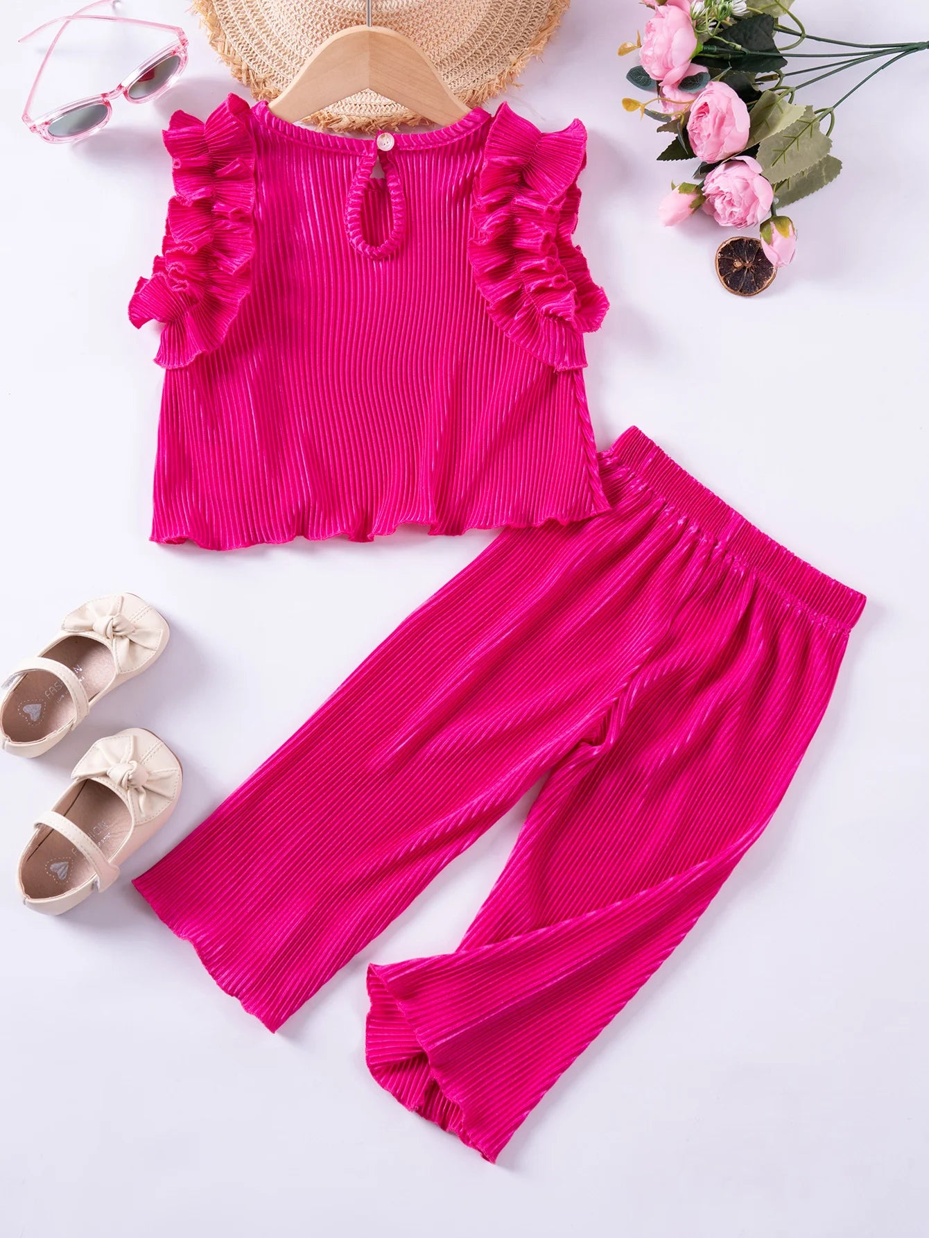 Girls Sleeveless Lounge Set