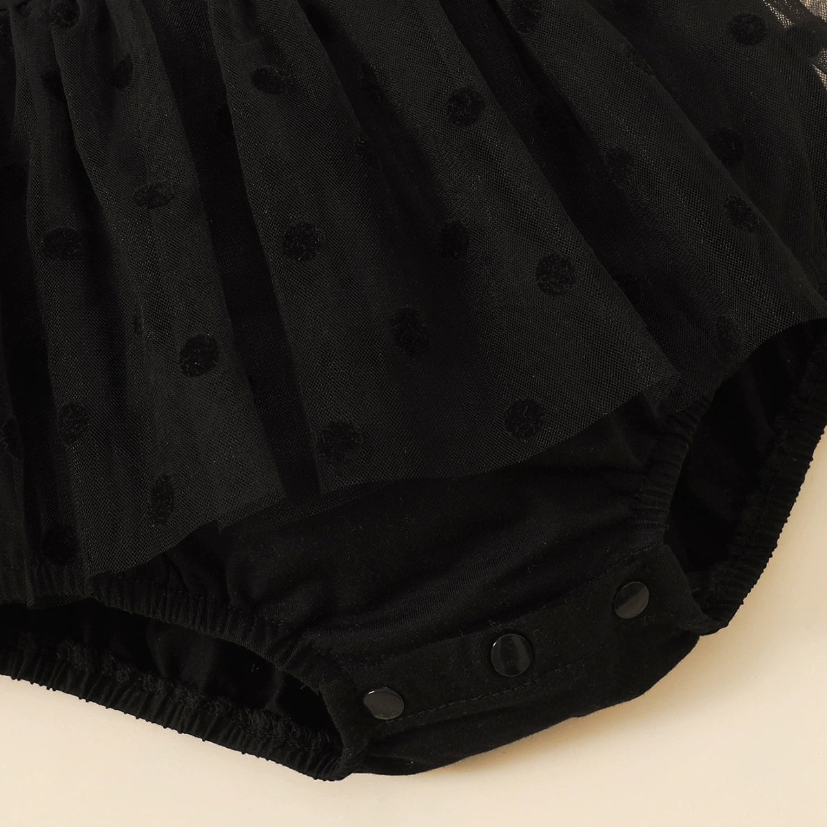 Polka Dot Tulle Romper
