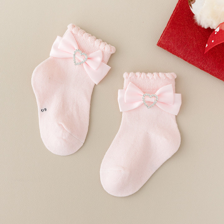 Ainara Heart Bow Socks