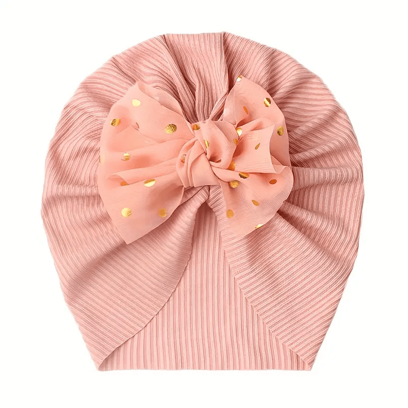 1 Pc Bow Style Soft Threaded Baby Hat
