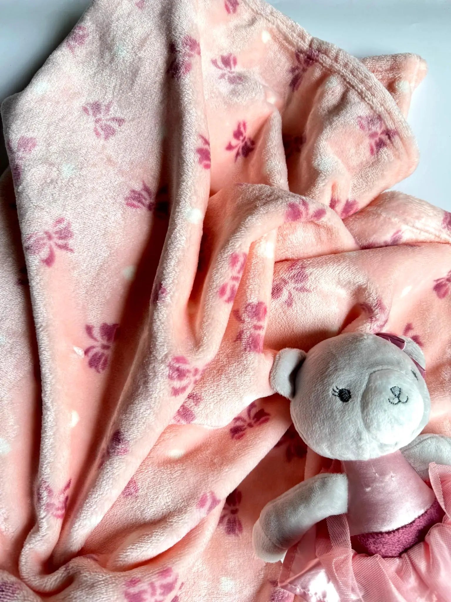 Plush Blanket With Stuff Toy - Bear