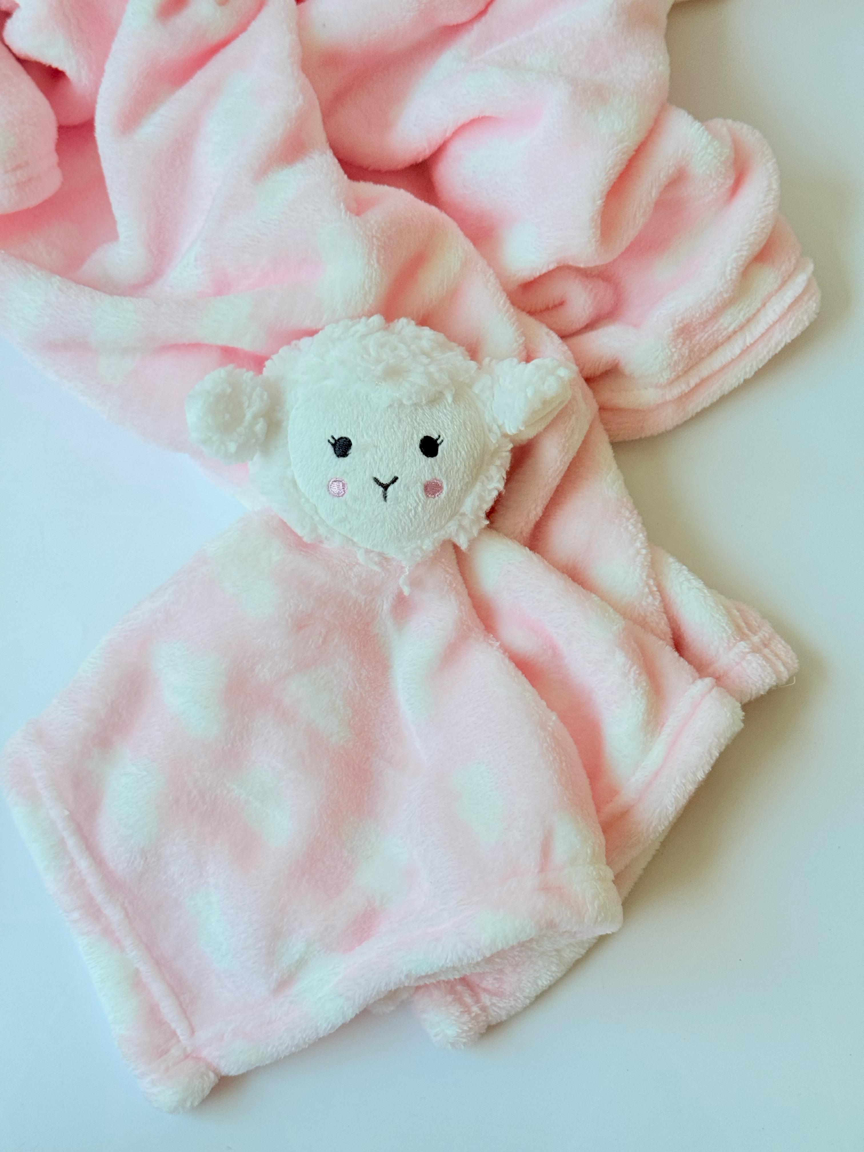 Plush Security Blanket Set-Lamb Sheep