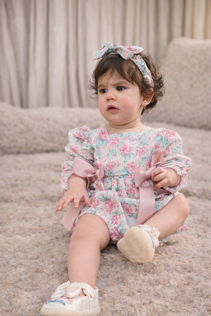 Floral Long Sleeve Headband Set