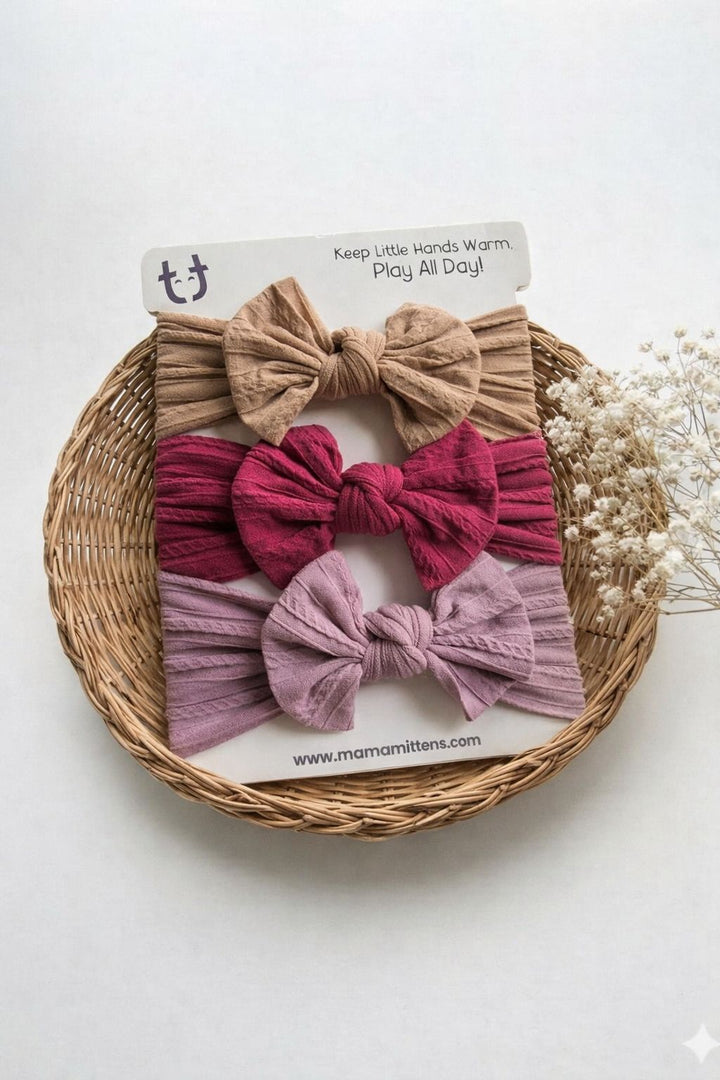 Scottie Bow Headband Set