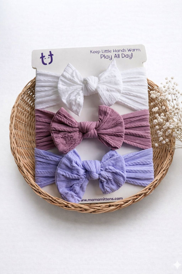 Mia Bow Headband Set