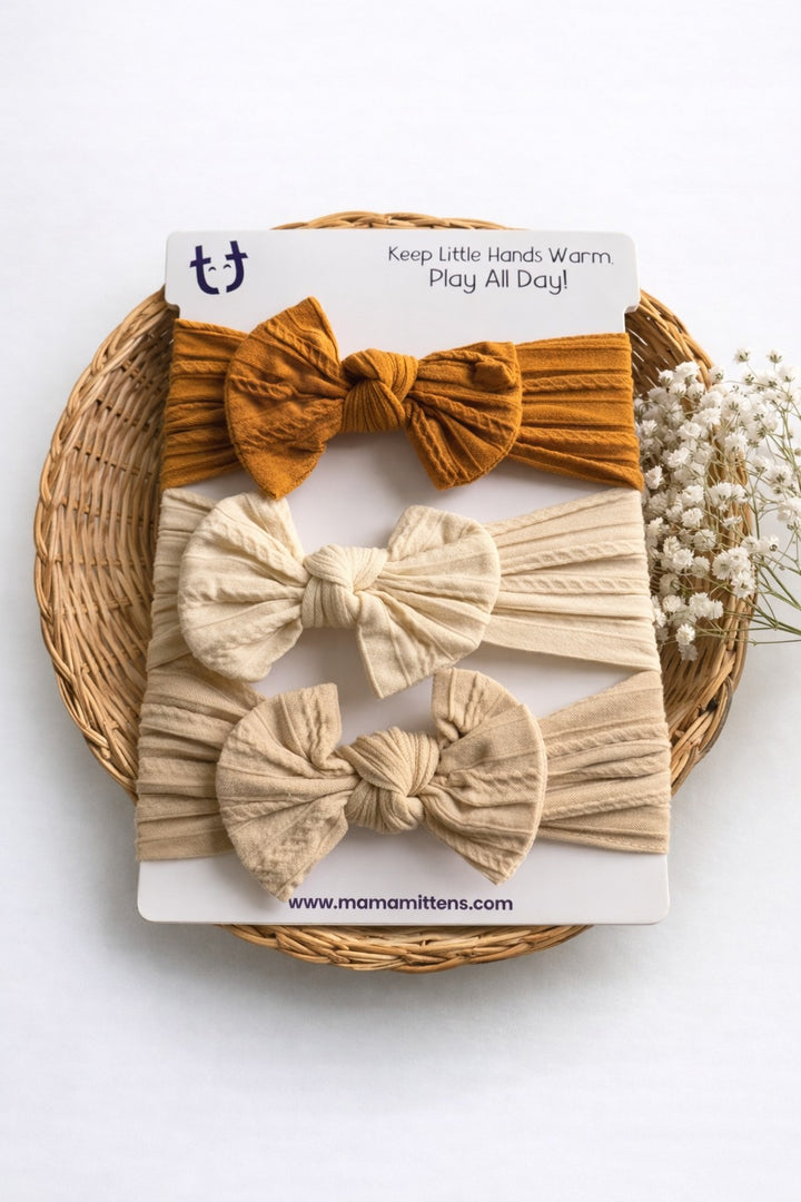 Alana Bow Headband Set
