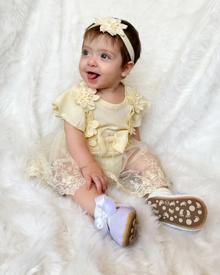 Elara Petal Romper Dress