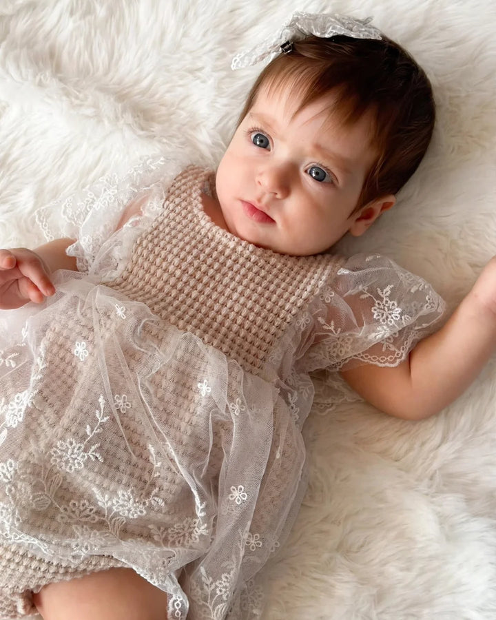 Bella Waffle Romper Dress