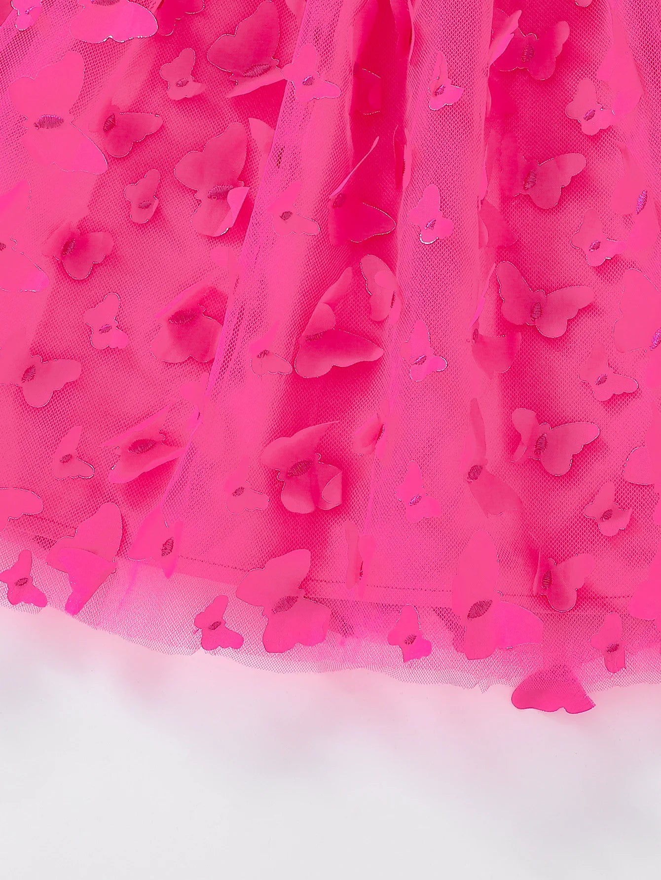 Pink Butterfly Tulle Dress