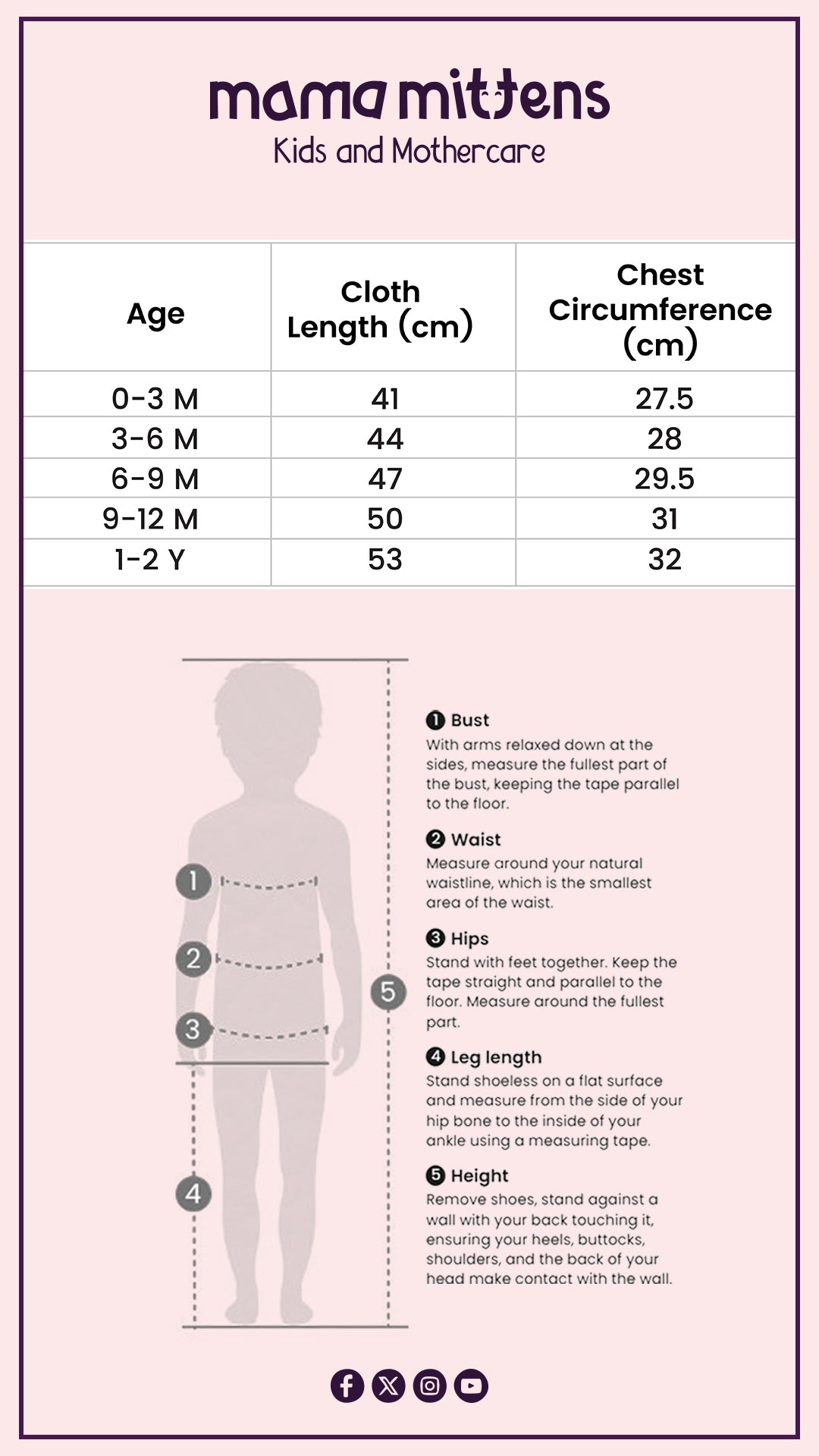 Size Chart for Cotton Muslin Jumpsuit-Bear