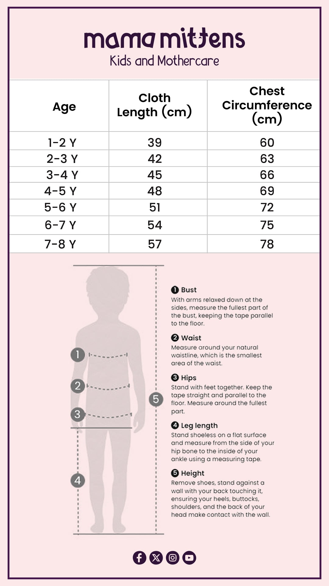 Size Chart for Ruffle Strap Solid Cotton Jumpsuit